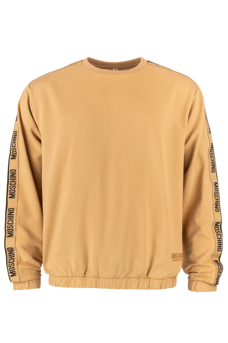 MOSCHINO -TAPED LOGO CREWNECK SWEATSHIRT A1702